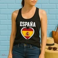 Spain & Espana Soccer & Football Flag Women's Tank Top thumb 2