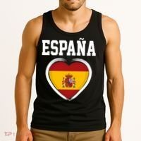 Spain & Espana Soccer & Football Flag Tank Top thumb 3