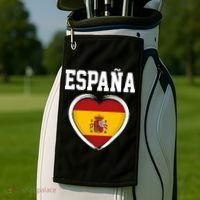 Spain & Espana Soccer & Football Flag Golf Towel thumb 2