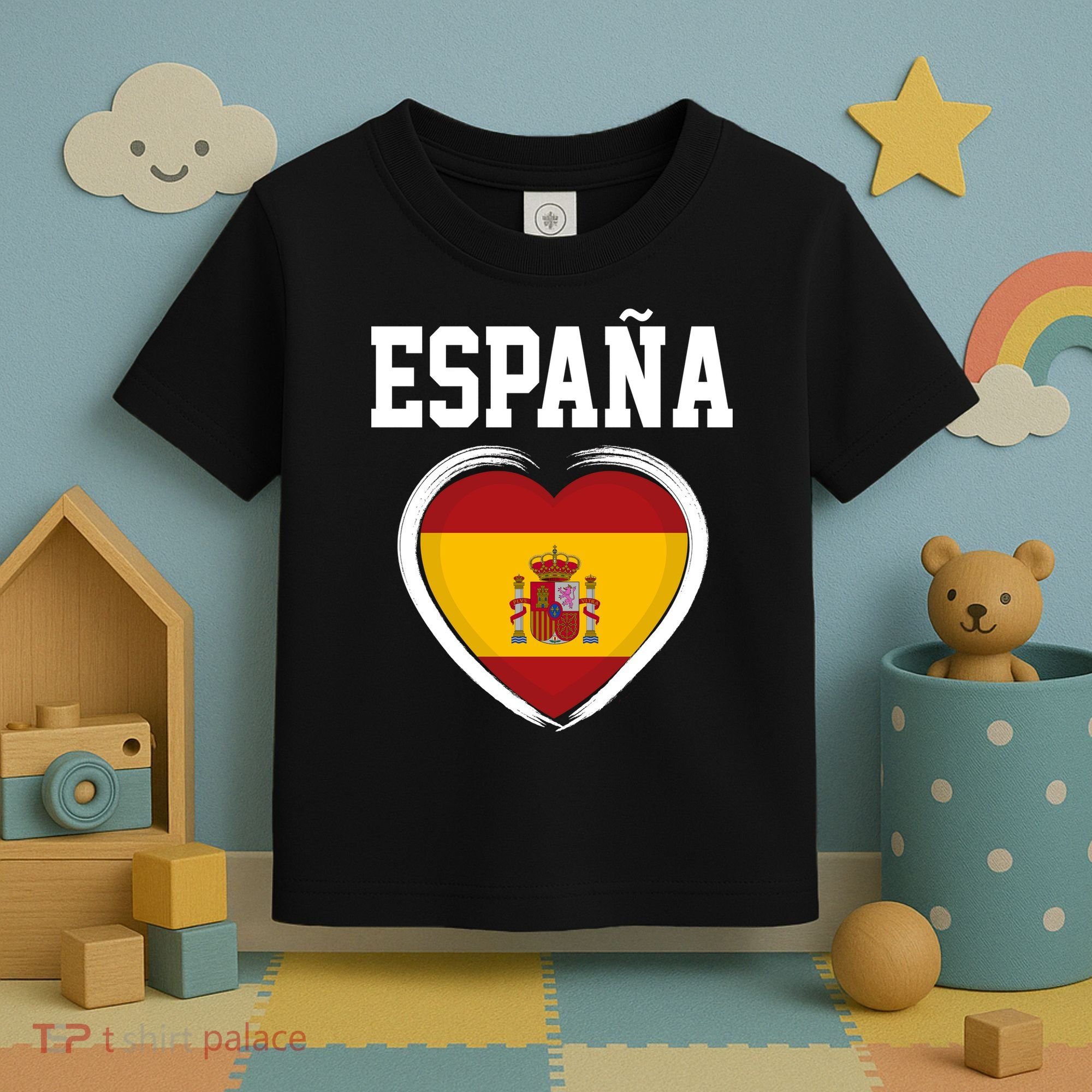 Spain & Espana Soccer & Football Flag Toddler T-Shirt