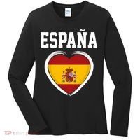 Spain & Espana Soccer & Football Flag Women's Long Sleeve Shirt thumb 0