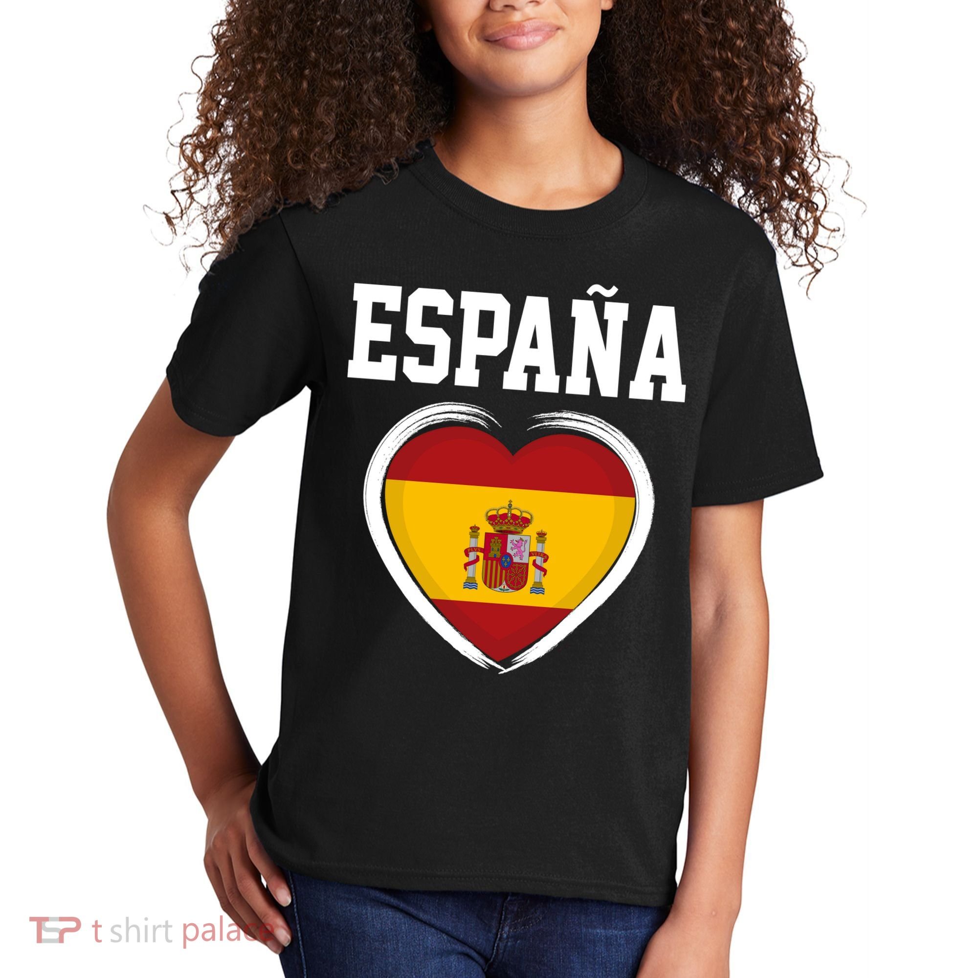 Spain & Espana Soccer & Football Flag Kids T-Shirt