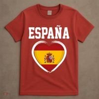 Spain & Espana Soccer & Football Flag T-Shirt thumb 4