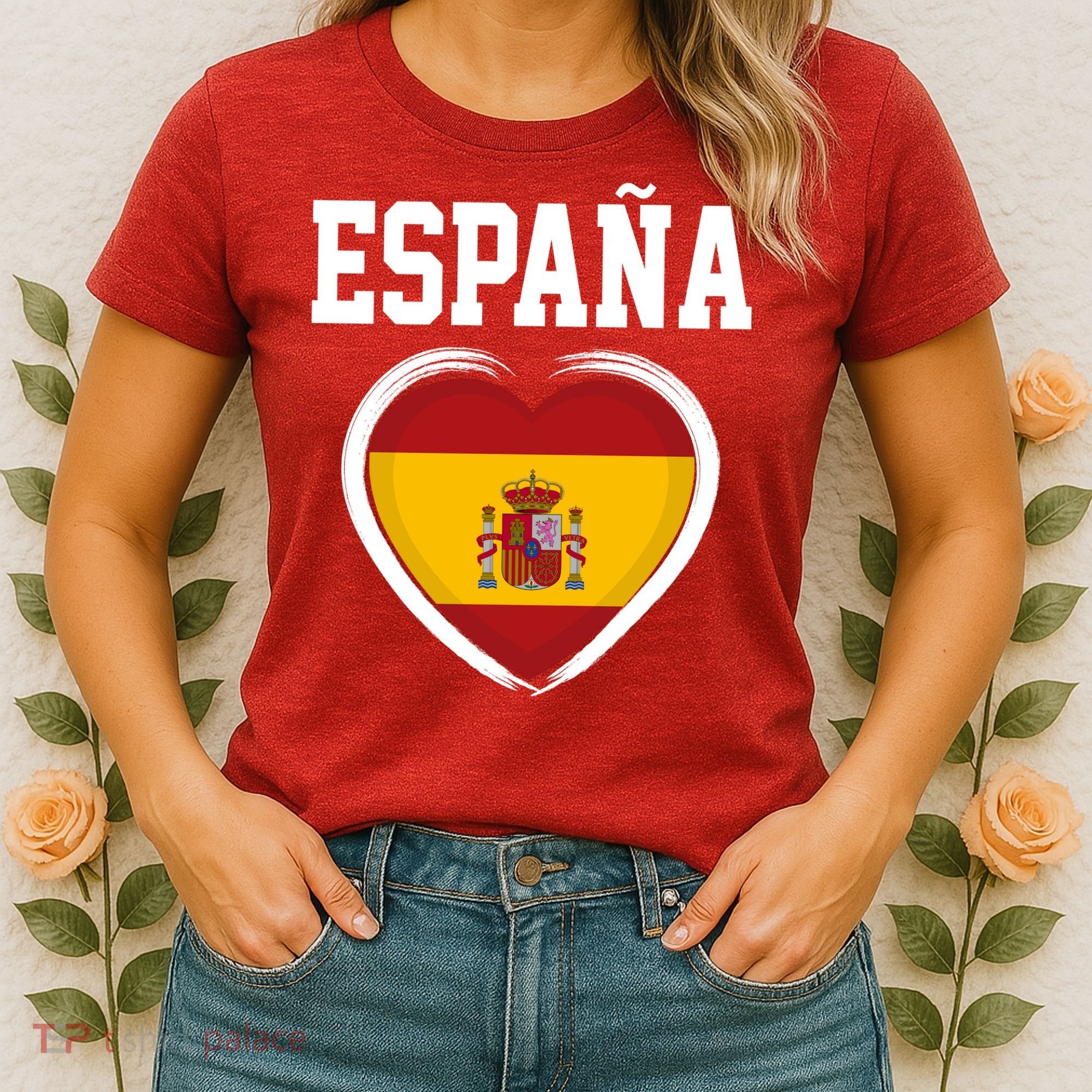 Spain & Espana Soccer & Football Flag Women's T-Shirt