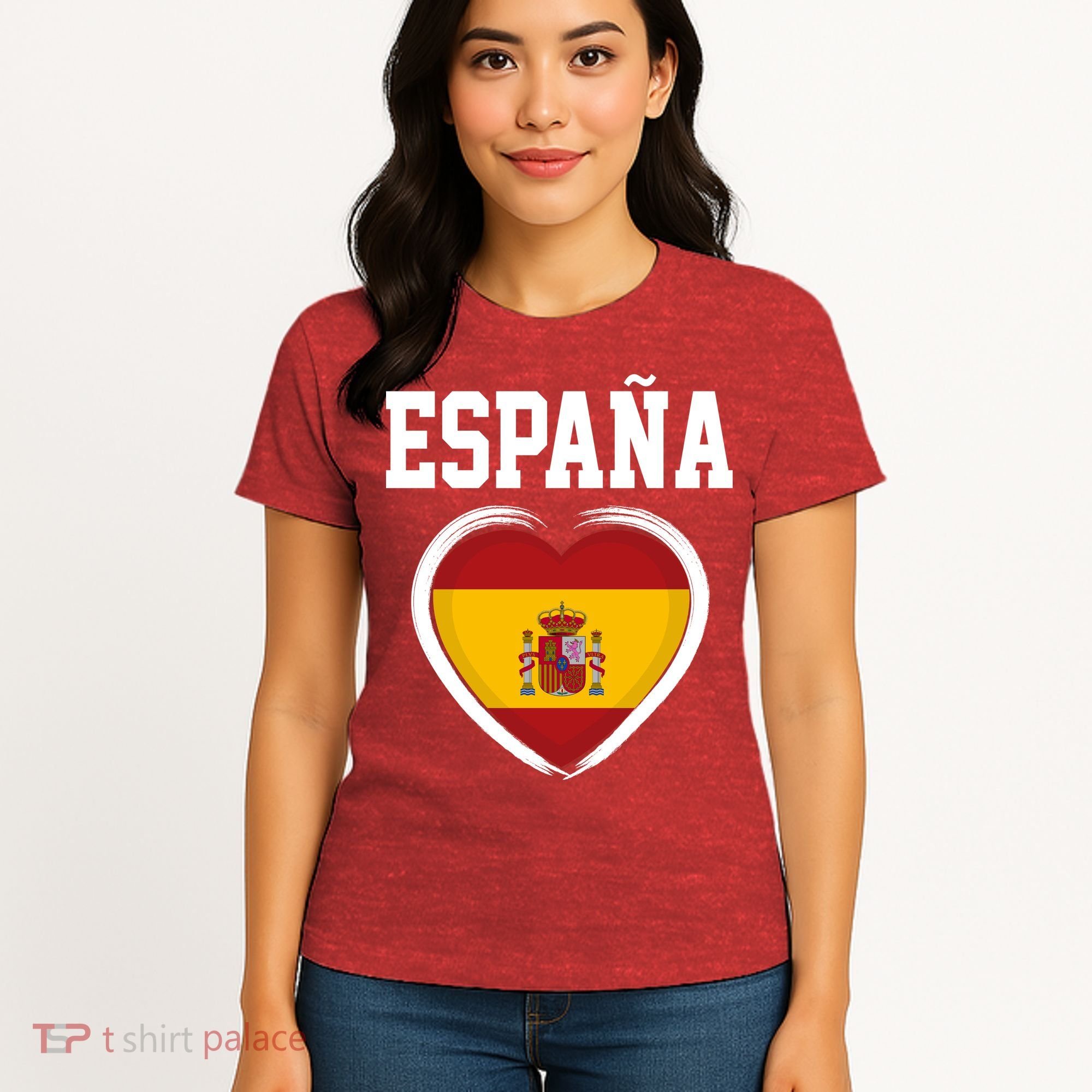 Spain & Espana Soccer & Football Flag Women's T-Shirt