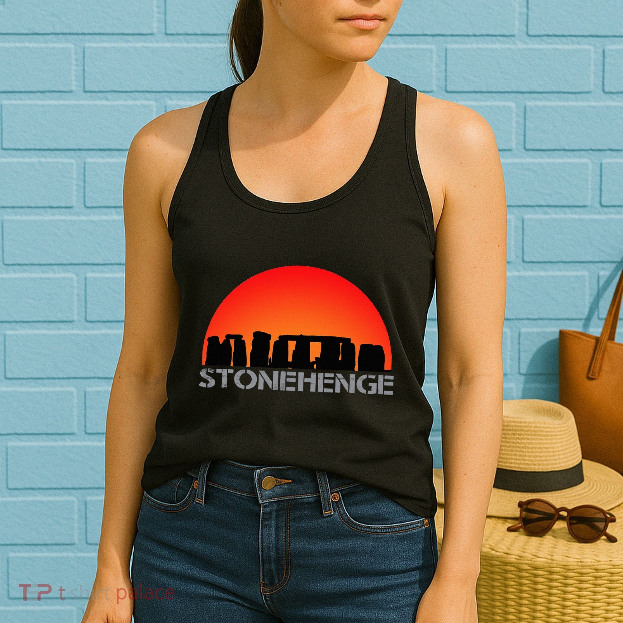 Stonehenge England Stones Archaeologist Wonders Gift Women's Tank Top
