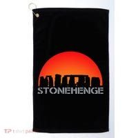 Stonehenge England Stones Archaeologist Wonders Gift Golf Towel thumb 0