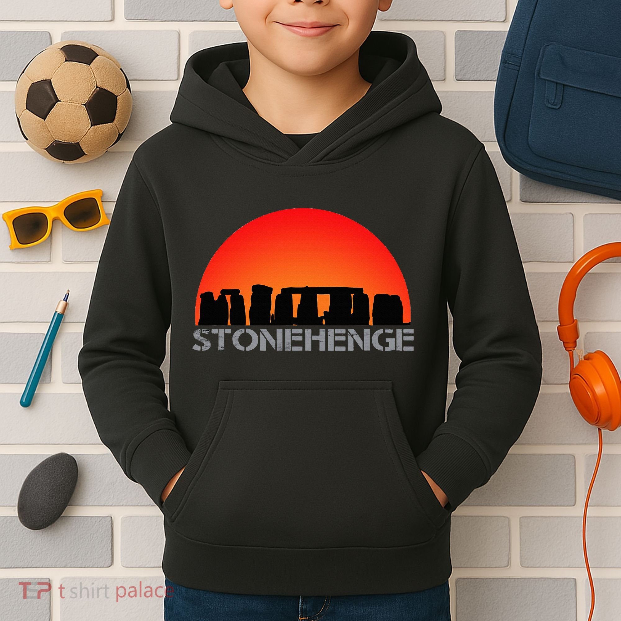 Stonehenge England Stones Archaeologist Wonders Gift Kids Hoodie