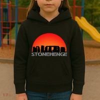 Stonehenge England Stones Archaeologist Wonders Gift Kids Hoodie thumb 3
