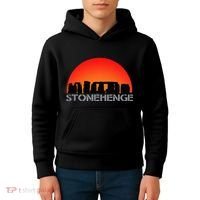 Stonehenge England Stones Archaeologist Wonders Gift Kids Hoodie thumb 4