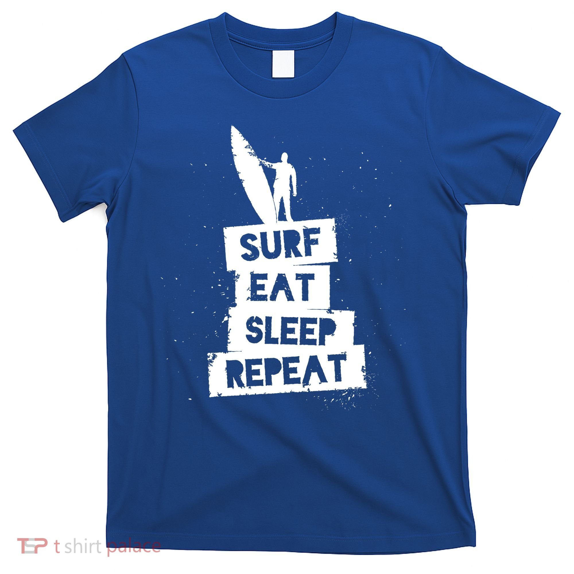 Surf Eat Sleep Repeat Retro Vintage Surfer T-Shirt