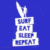 Surf Eat Sleep Repeat Retro Vintage Surfer T-Shirt thumb 7