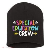 Special Educators Special Ed Teacher Special Education Crew Short Acrylic Beanie thumb 0