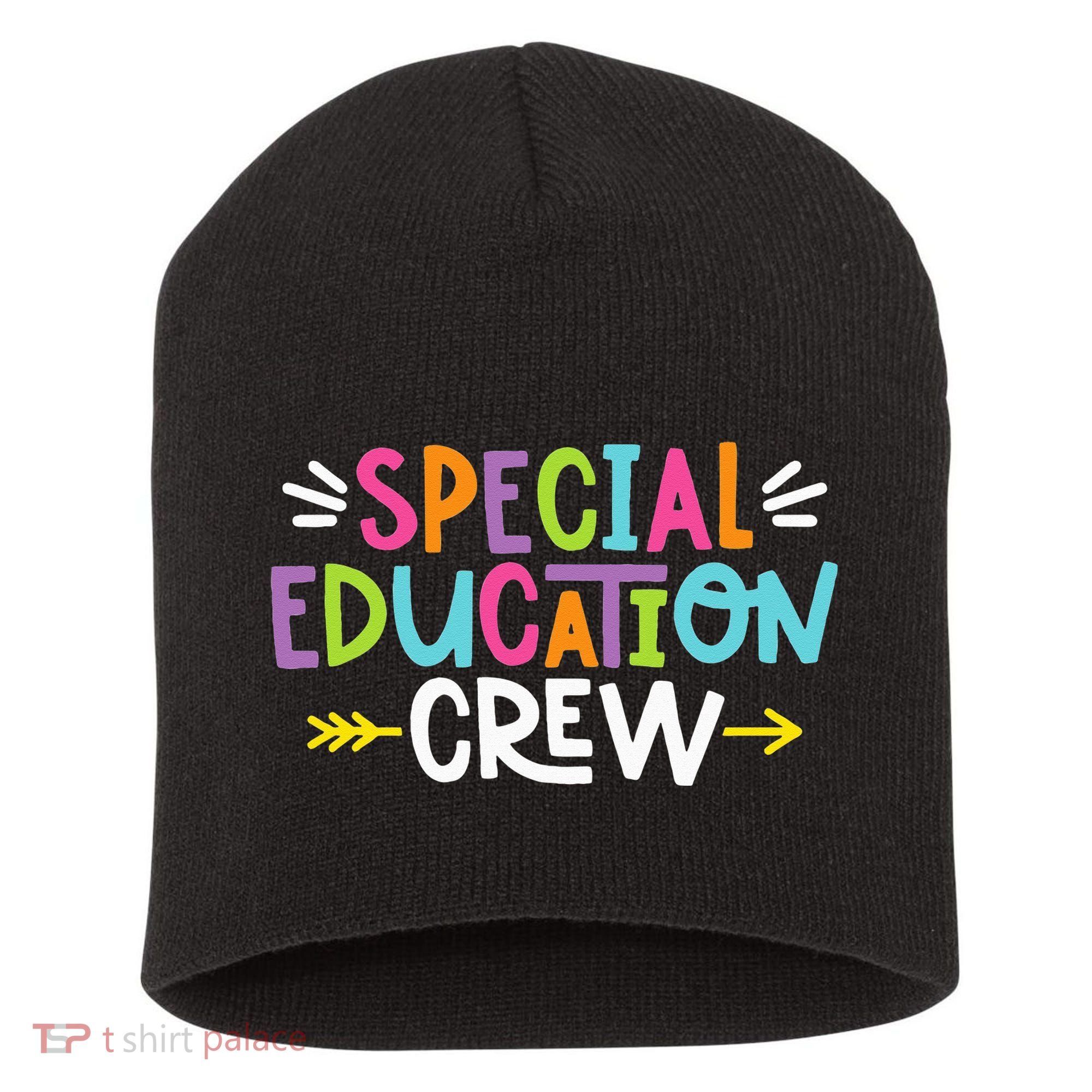 Special Educators Special Ed Teacher Special Education Crew Short Acrylic Beanie