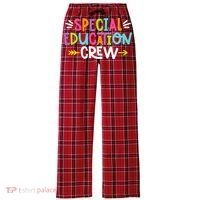 Special Educators Special Ed Teacher Special Education Crew Women's Flannel Plaid Pajama Pants thumb 0