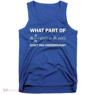 Schrödinger Equation Science Funny Physics Saying Physicist Great Gift Tank Top