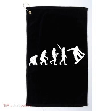 Snowboard Evolution Golf Towel