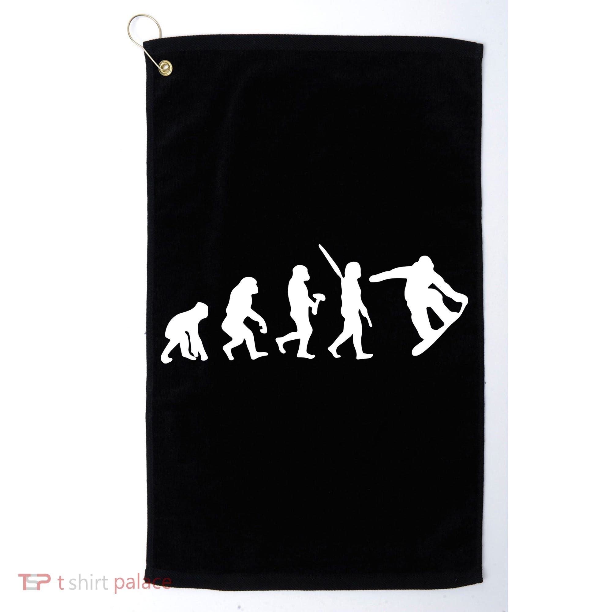 Snowboard Evolution Golf Towel