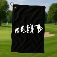 Snowboard Evolution Golf Towel thumb 1