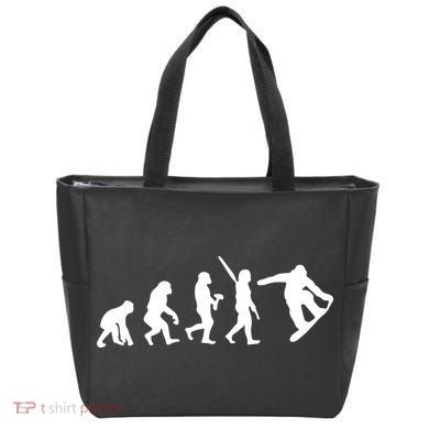 Snowboard Evolution Tote Bag