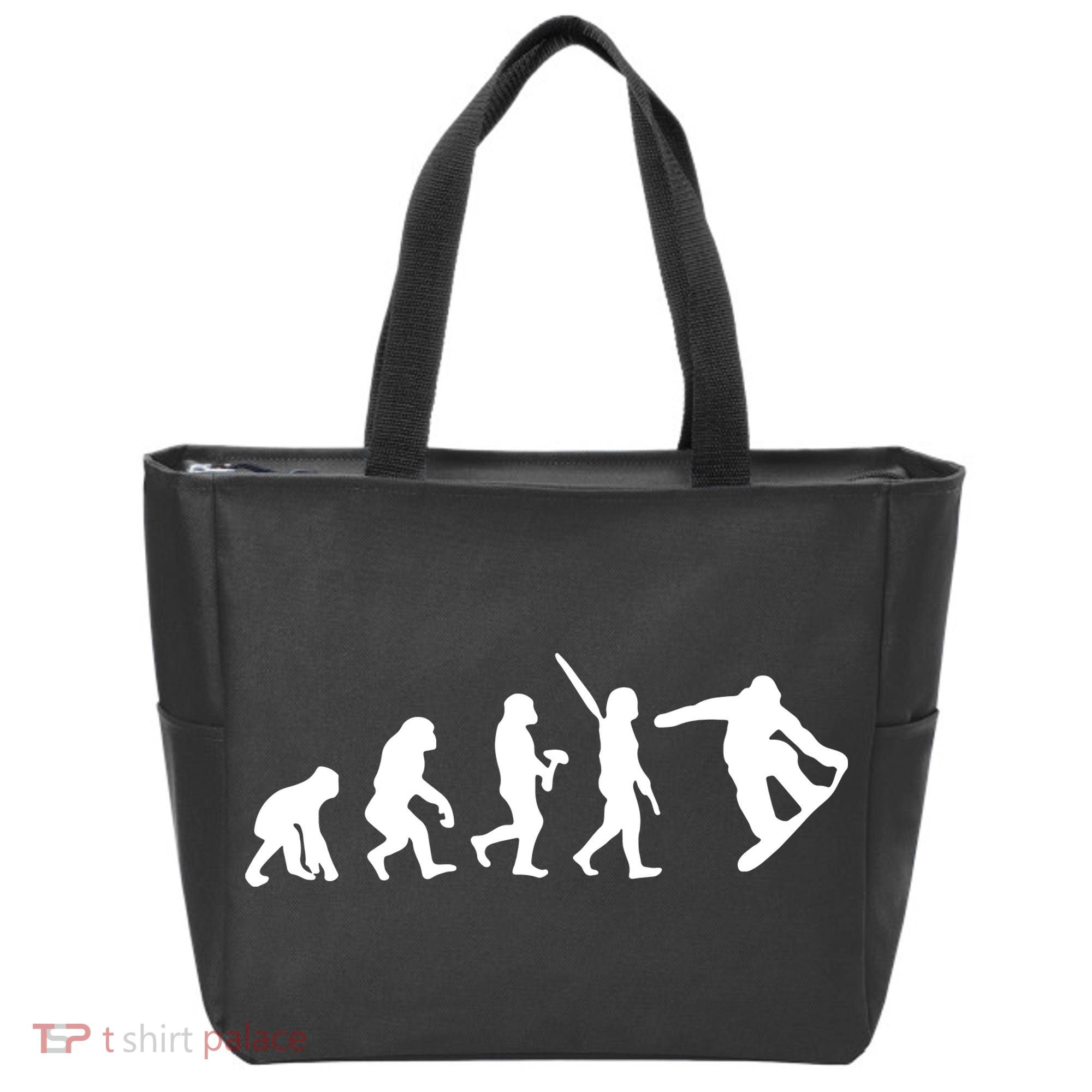 Snowboard Evolution Tote Bag