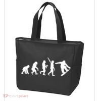 Snowboard Evolution Tote Bag thumb 3