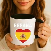 Spain & Espana Soccer & Football Flag Jersey Coffee Mug thumb 3