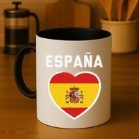 Spain & Espana Soccer & Football Flag Jersey Coffee Mug thumb 4