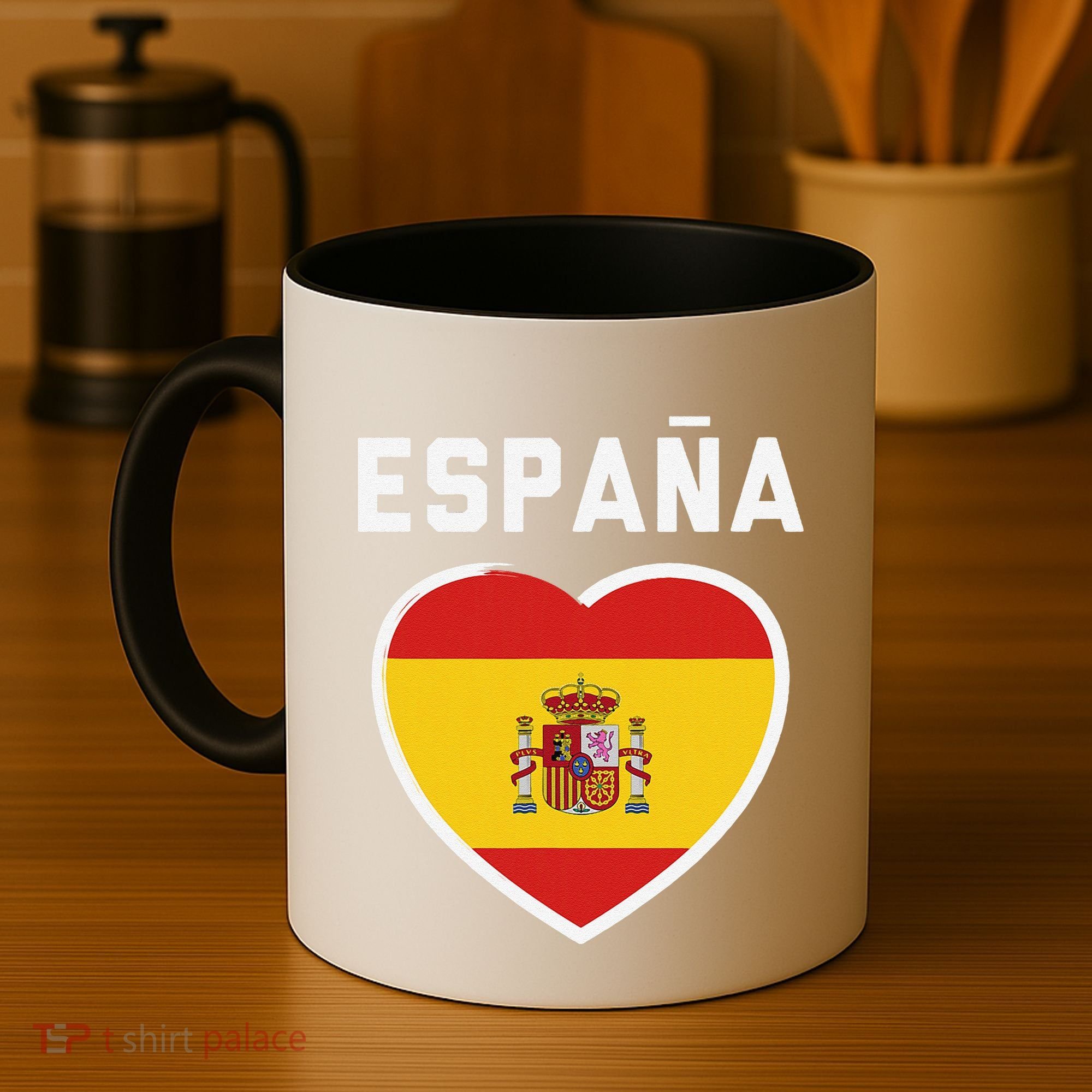 Spain & Espana Soccer & Football Flag Jersey Coffee Mug