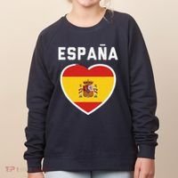Spain & Espana Soccer & Football Flag Jersey Women's Sweatshirt thumb 0