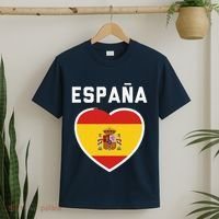Spain & Espana Soccer & Football Flag Jersey T-Shirt thumb 2