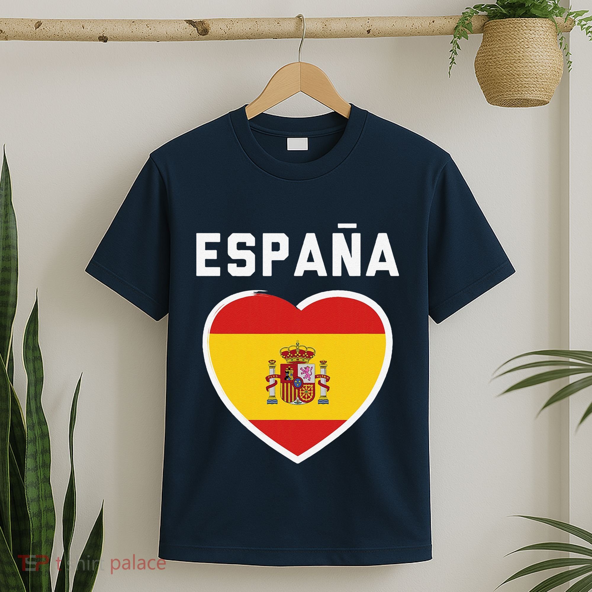 Spain & Espana Soccer & Football Flag Jersey T-Shirt