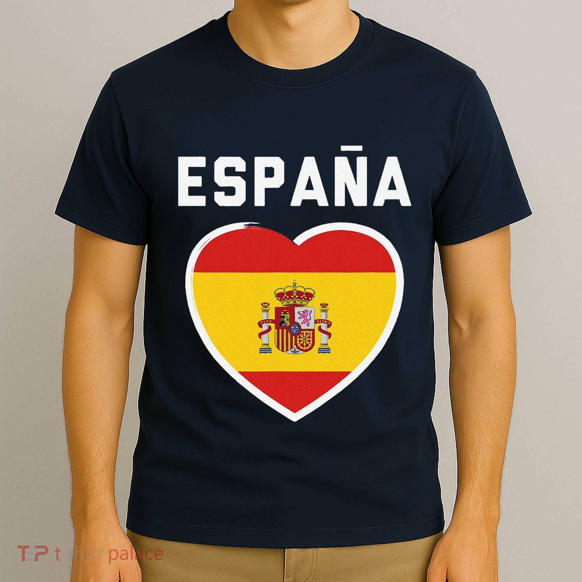 Spain & Espana Soccer & Football Flag Jersey T-Shirt