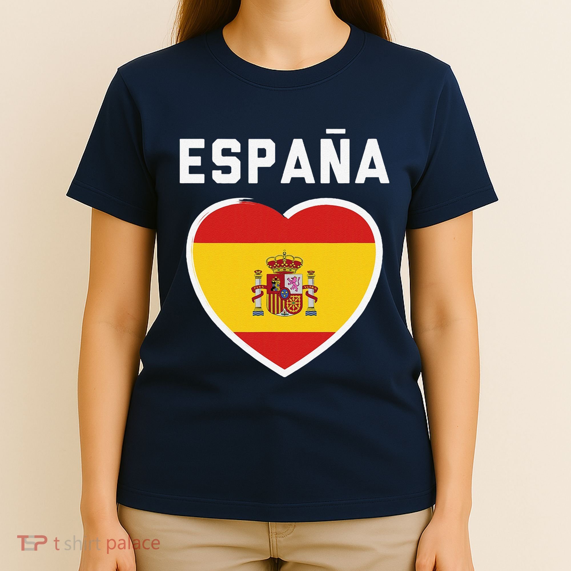 Spain & Espana Soccer & Football Flag Jersey T-Shirt