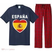 Spain & Espana Soccer & Football Flag Jersey Pajama Set thumb 0