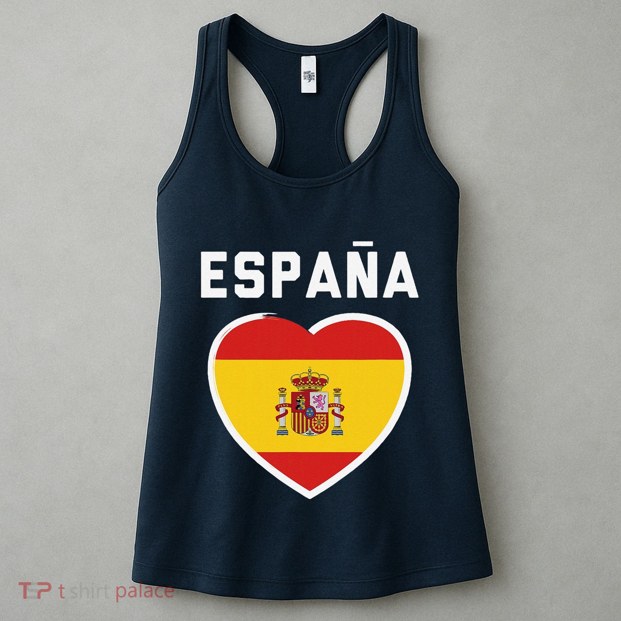 Spain & Espana Soccer & Football Flag Jersey Women's Tank Top