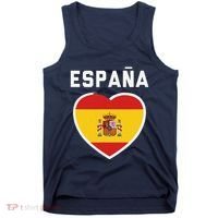 Spain & Espana Soccer & Football Flag Jersey Tank Top thumb 0