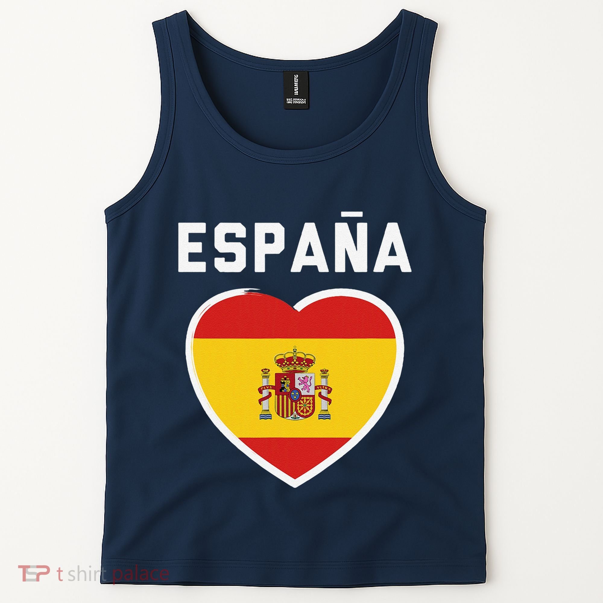 Spain & Espana Soccer & Football Flag Jersey Tank Top