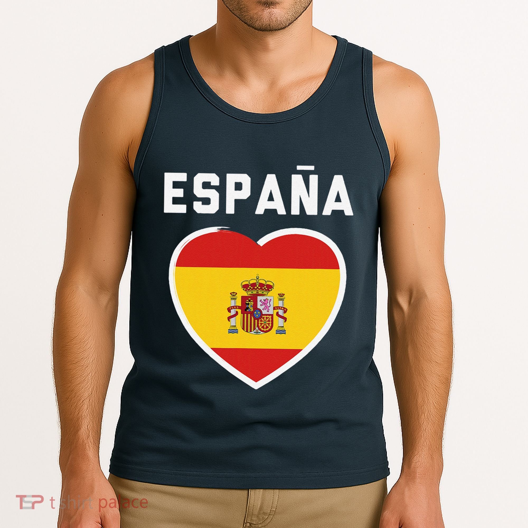 Spain & Espana Soccer & Football Flag Jersey Tank Top