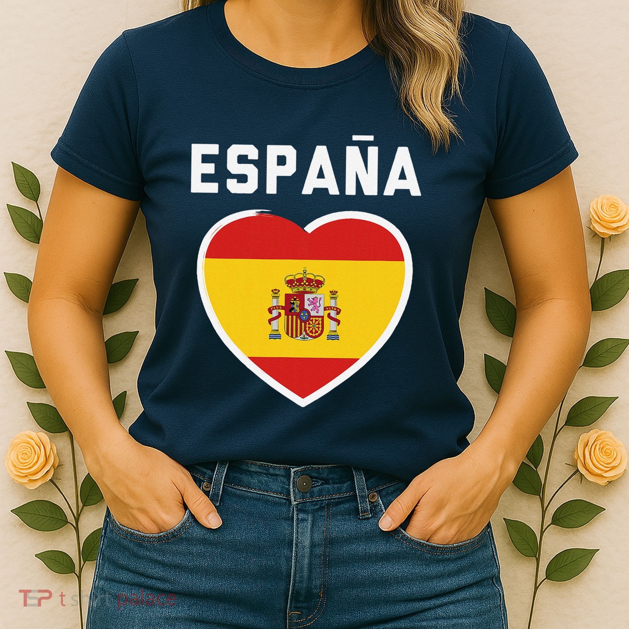 Spain & Espana Soccer & Football Flag Jersey Women's T-Shirt