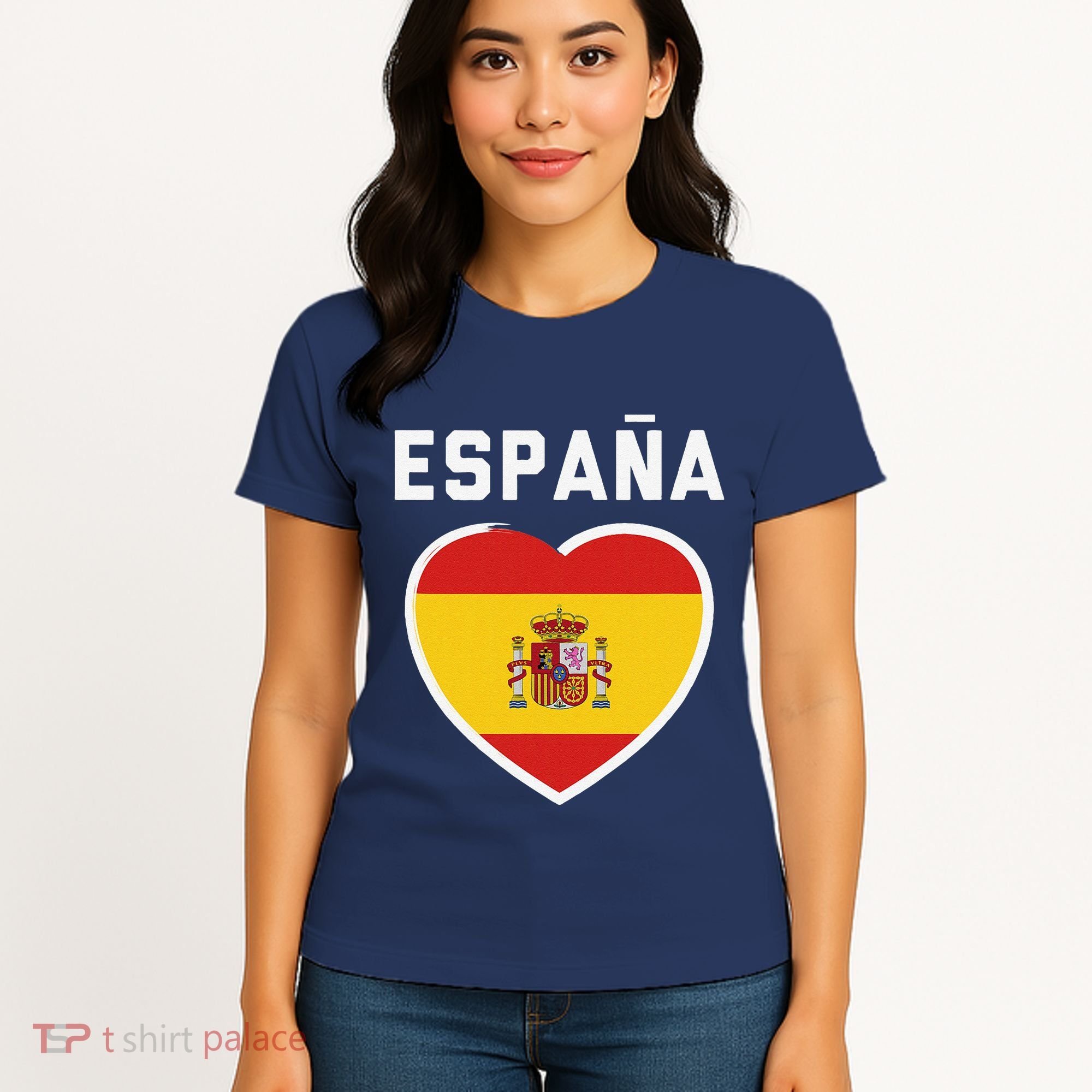 Spain & Espana Soccer & Football Flag Jersey Women's T-Shirt