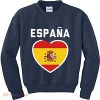Spain & Espana Soccer & Football Flag Jersey Kids Sweatshirt thumb 0