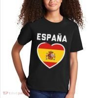 Spain & Espana Soccer & Football Flag Jersey Kids T-Shirt thumb 2