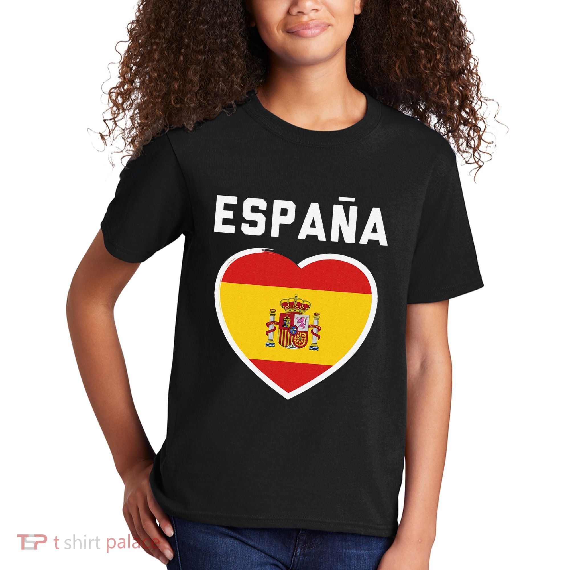 Spain & Espana Soccer & Football Flag Jersey Kids T-Shirt