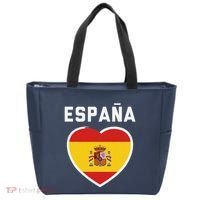 Spain & Espana Soccer & Football Flag Jersey Tote Bag thumb 0