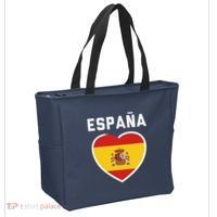 Spain & Espana Soccer & Football Flag Jersey Tote Bag thumb 2