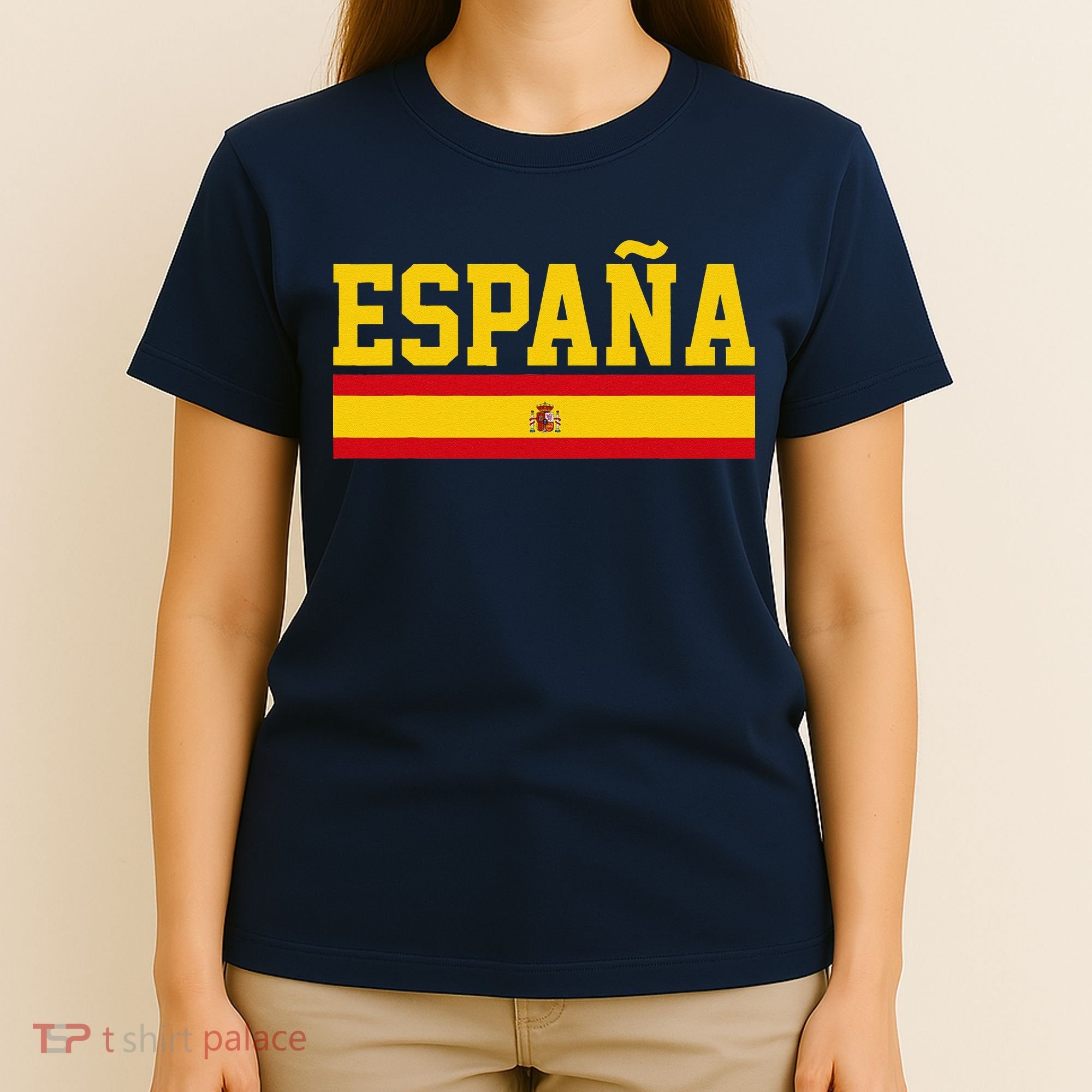 Spain Espana Spanish Flag Pride Sports Fan Soccer Gift T-Shirt