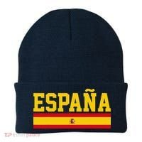 Spain Espana Spanish Flag Pride Sports Fan Soccer Gift Beanie thumb 0