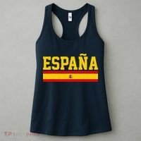 Spain Espana Spanish Flag Pride Sports Fan Soccer Gift Women's Tank Top thumb 3