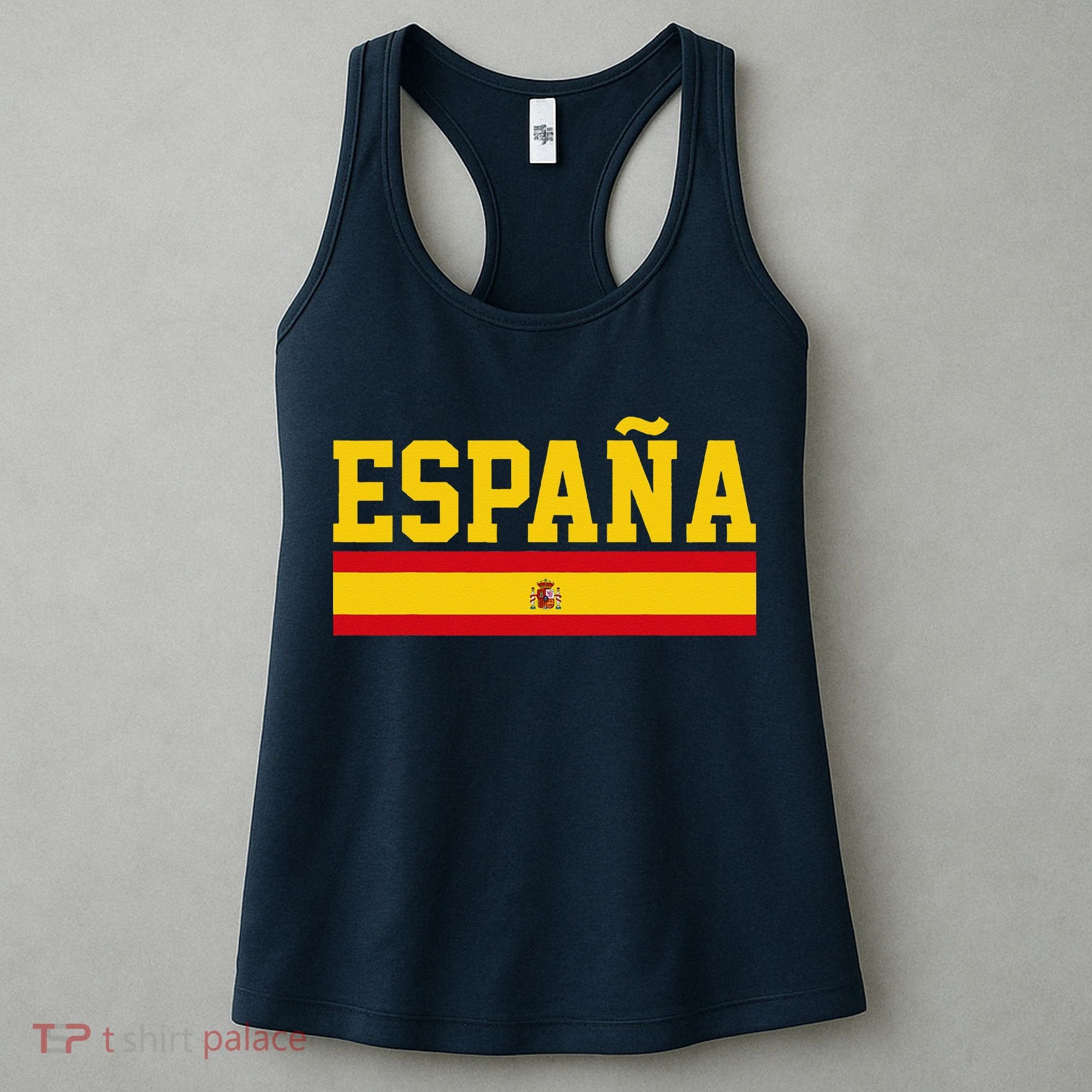 Spain Espana Spanish Flag Pride Sports Fan Soccer Gift Women's Tank Top